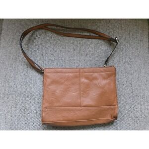Bueno Faux Leather Crossbody Bag Brown‎ Classic Preppy